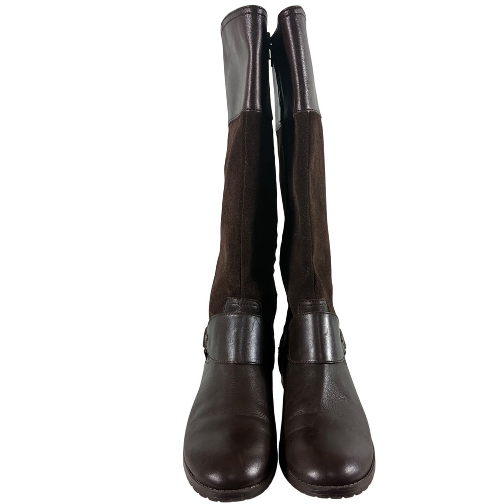 Lauren Ralph Lauren Sulita Brown Leather Suede Tall Riding Boots Womens 10B